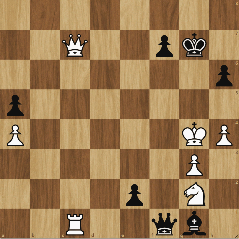 Ход черных,мат в 3 хода.