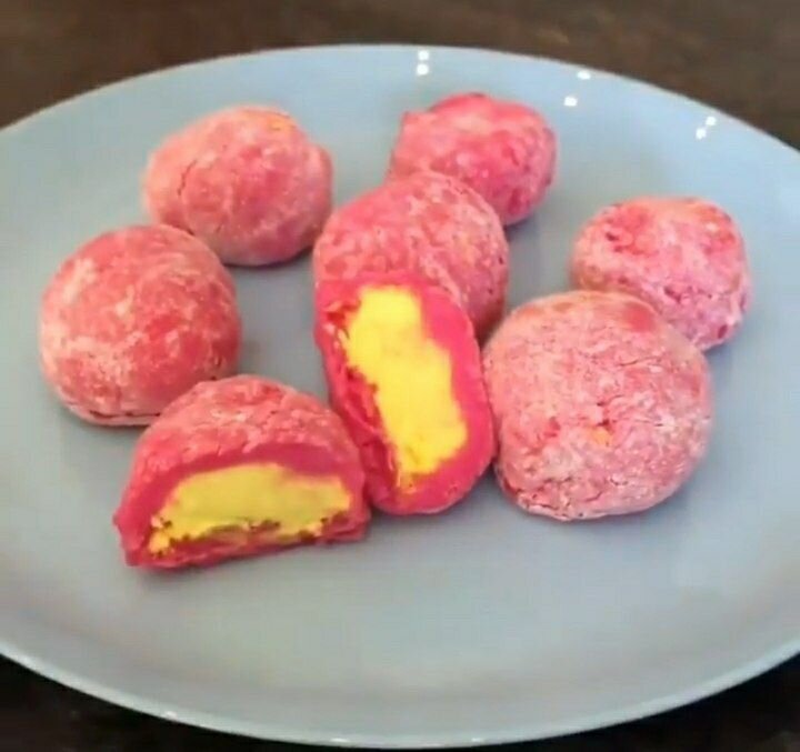 Пирожное мотти. Рецептура моти. Рецепт японского пирожного. Мотти японская сладость. Рецепт японского пирожного.