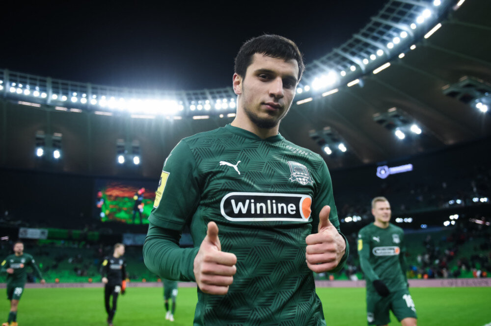 Футболист «Краснодара» Магомед-Шапи Сулейманов (fckrasnodar.ru)