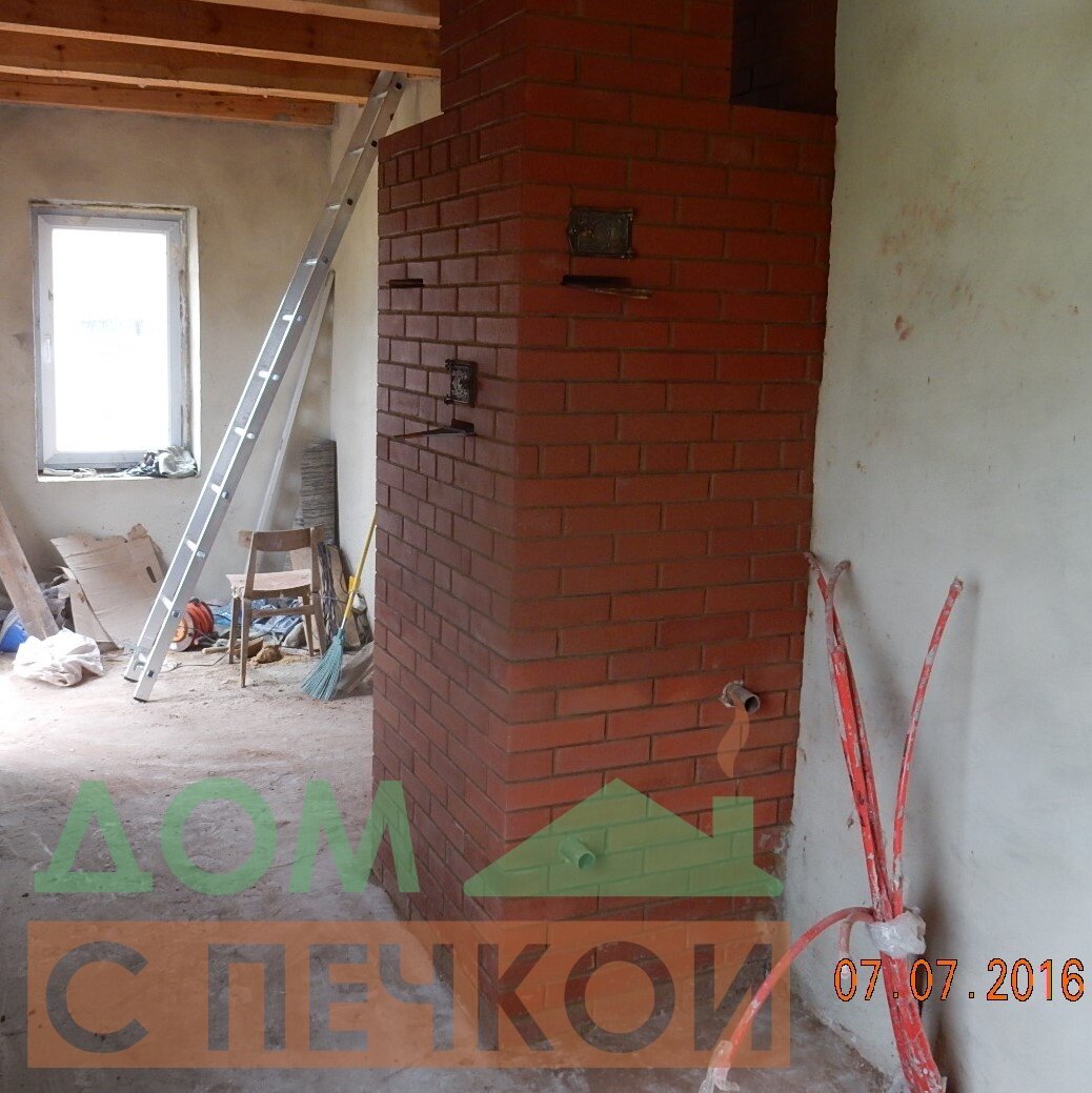 Выложенная нами печь в итоге...