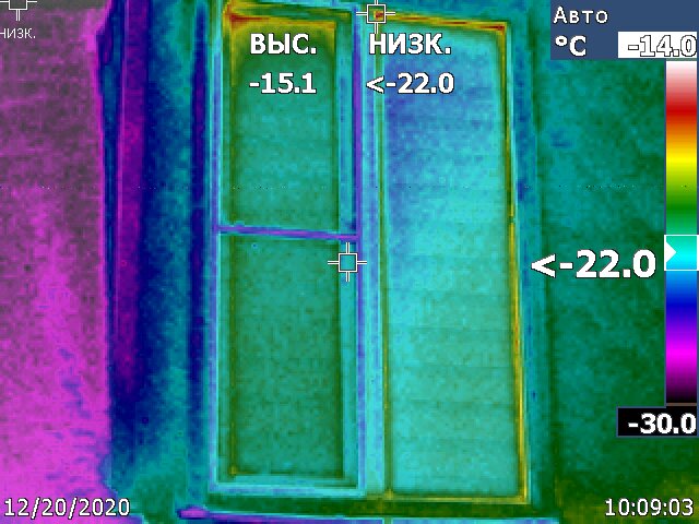 Навёл тепловизор на пластиковое окно и понял, что выбирать окна надо совсем по другому критерию.