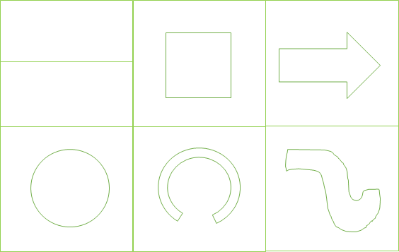 Набор рисунков по методике "Вырежи фигуру".