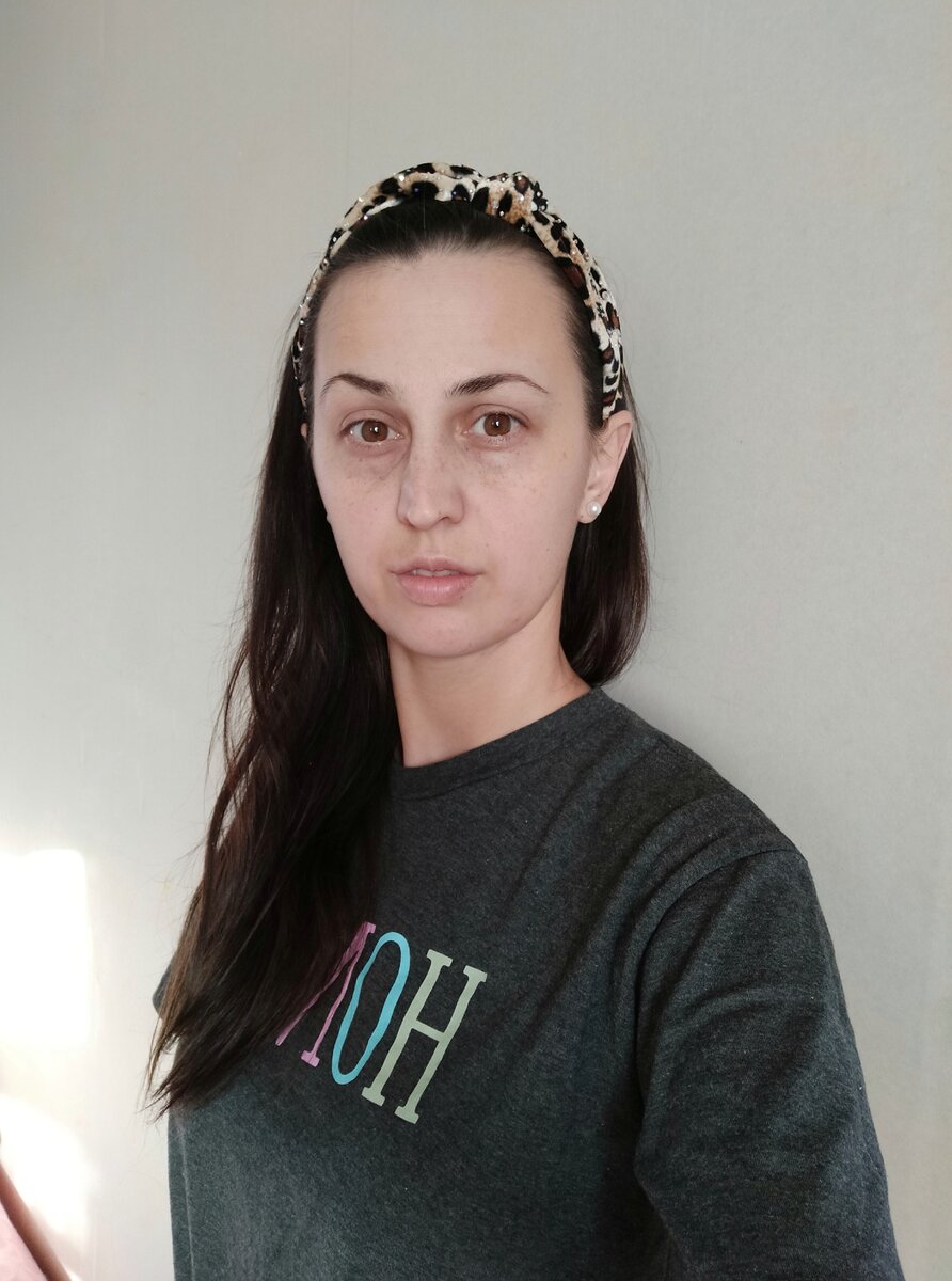 До применения маски.