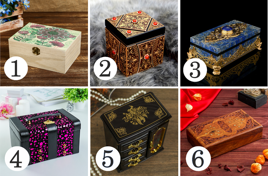 Выберите одну из шкатулок