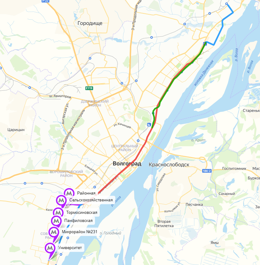 Станции метротрама в волгограде схема