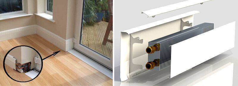 Технология плинтусного отопления не новая. Она впервые была запатентована более столетия назад, в начале XX века. Несмотря на имеющиеся преимущества, она обладала серьезными недостатками, и только по прошествии многих лет стала действительно универсальной и функциональной.