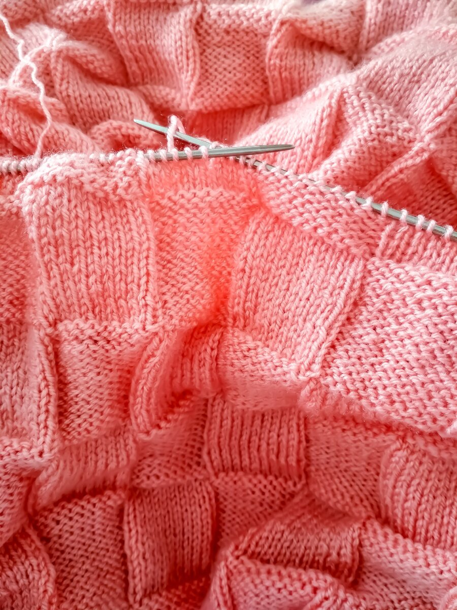 Плед шахматкой