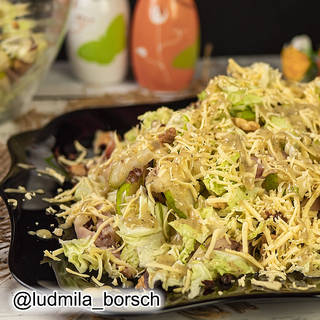 Салат на 8 Марта «КРАСОТКА» с грушей и курицей нереально вкусно. Нежный, яркий, готовится без майонеза. Удивление гостей гарантировано! Рецепт просто бомба. Настоящее объедение.-18