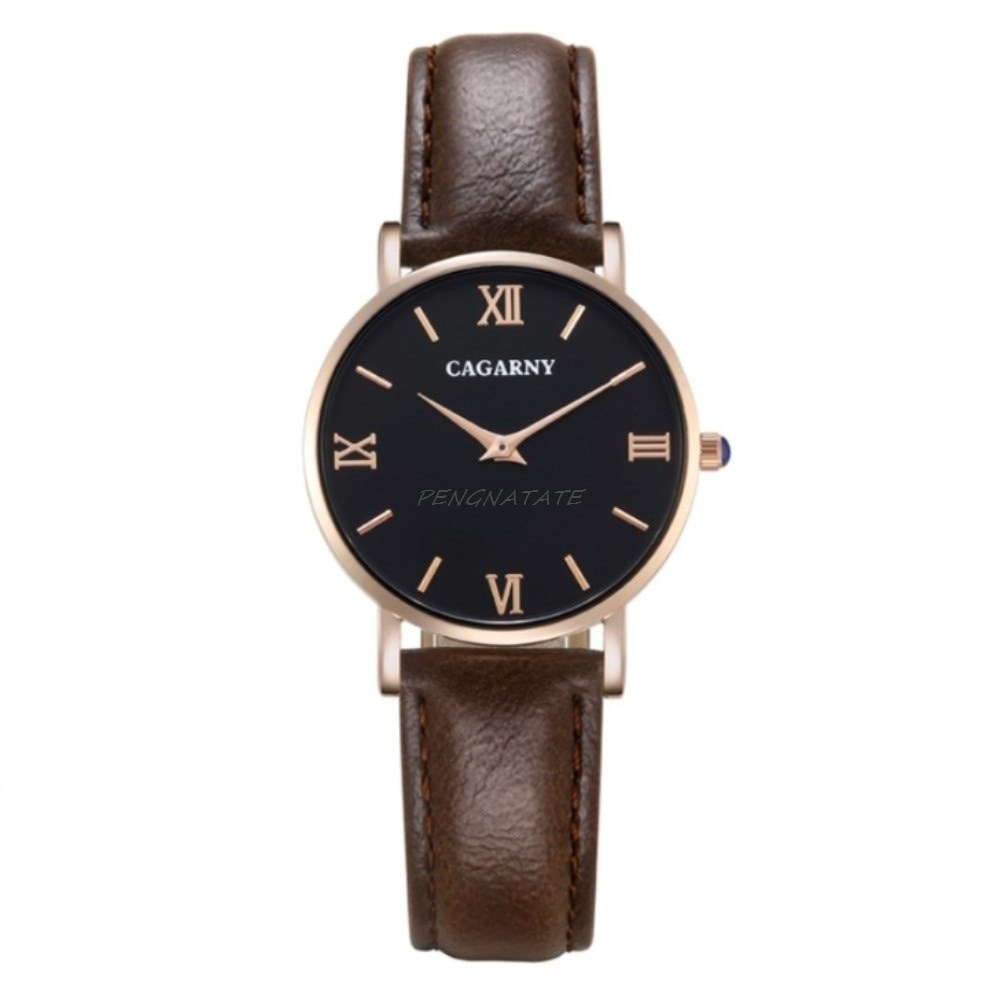 Часы с кожаным ремешком