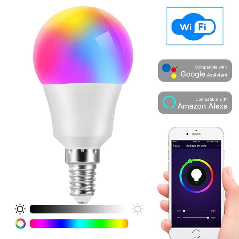 Индикатор аварийного света smart led лампы е27