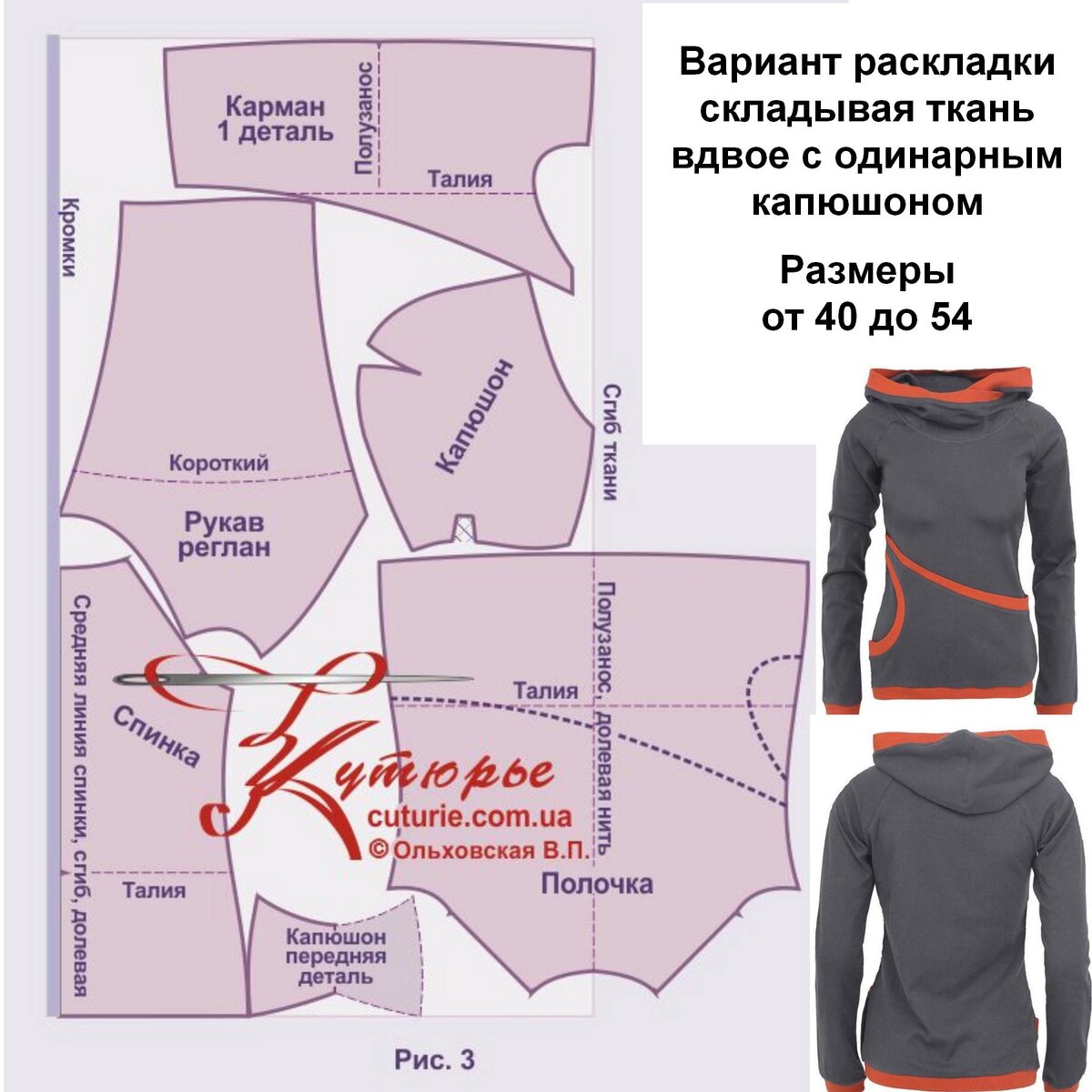 Толстовка с капюшоном и асимметричным карманом - готовая выкройка и как  сшить | Шьем с Верой Ольховской | Дзен