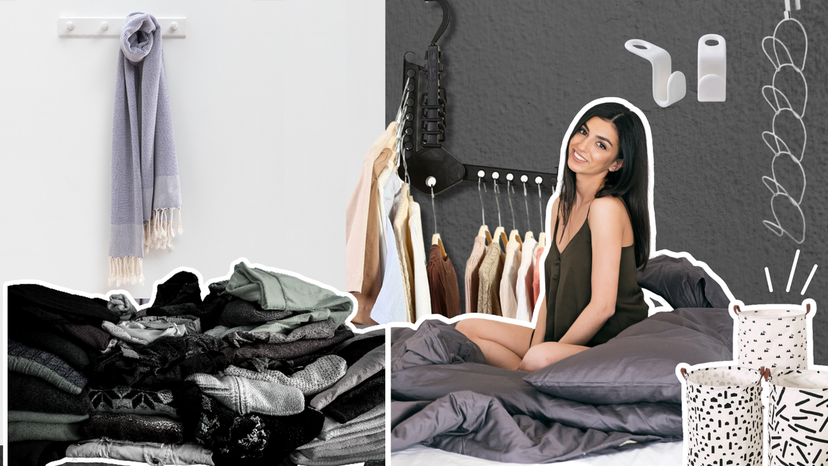 до/после организации хранения вещей