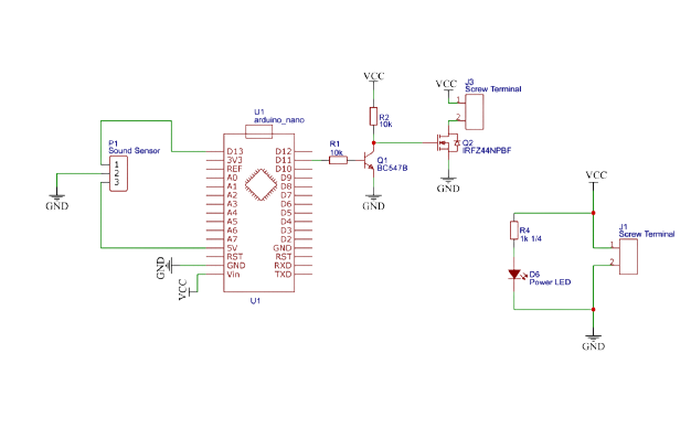 Схема мигающей ленты
