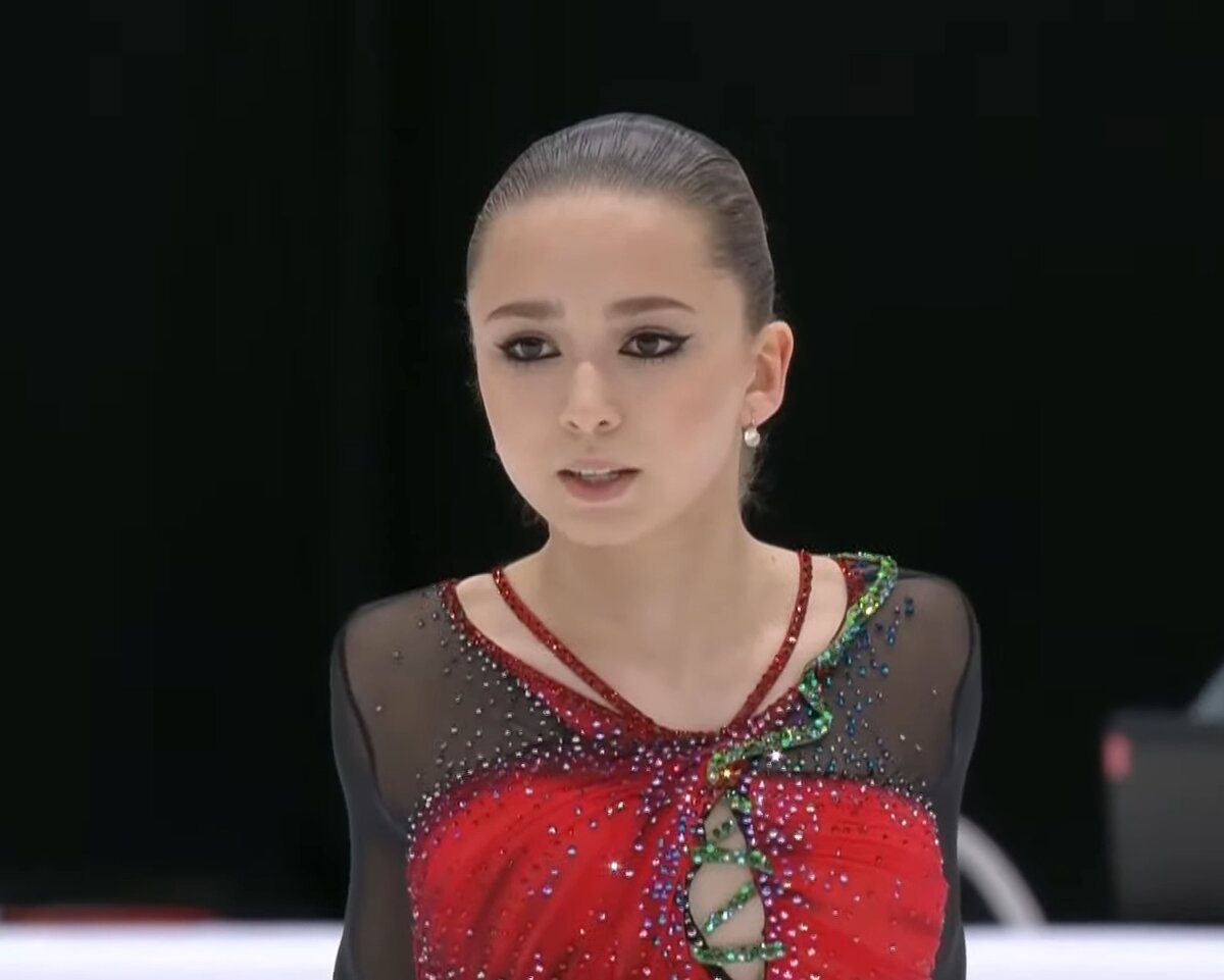 Камила Валиева Анна Щербакова Александра Трусова
