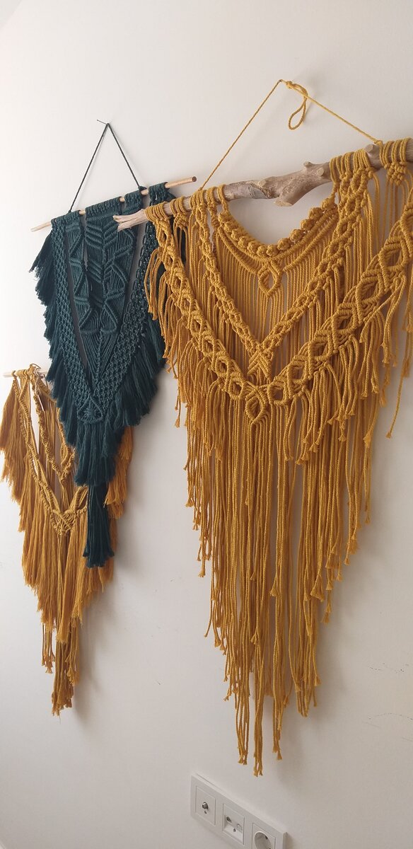 Макраме из цветного шнура