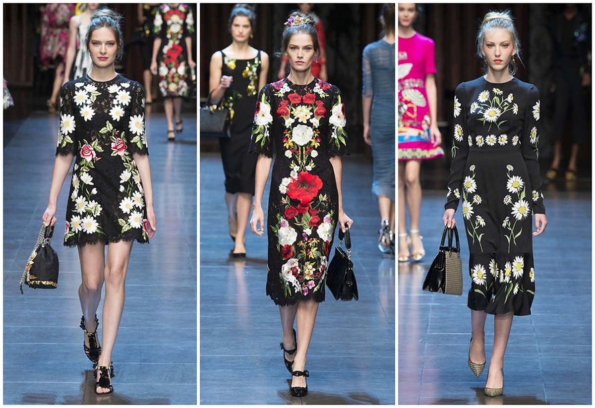 Да-да, уважаемый Дольче с не менее уважаемым Габбаной. Эти платья как раз идеально вписываются в тенденции русского стиля