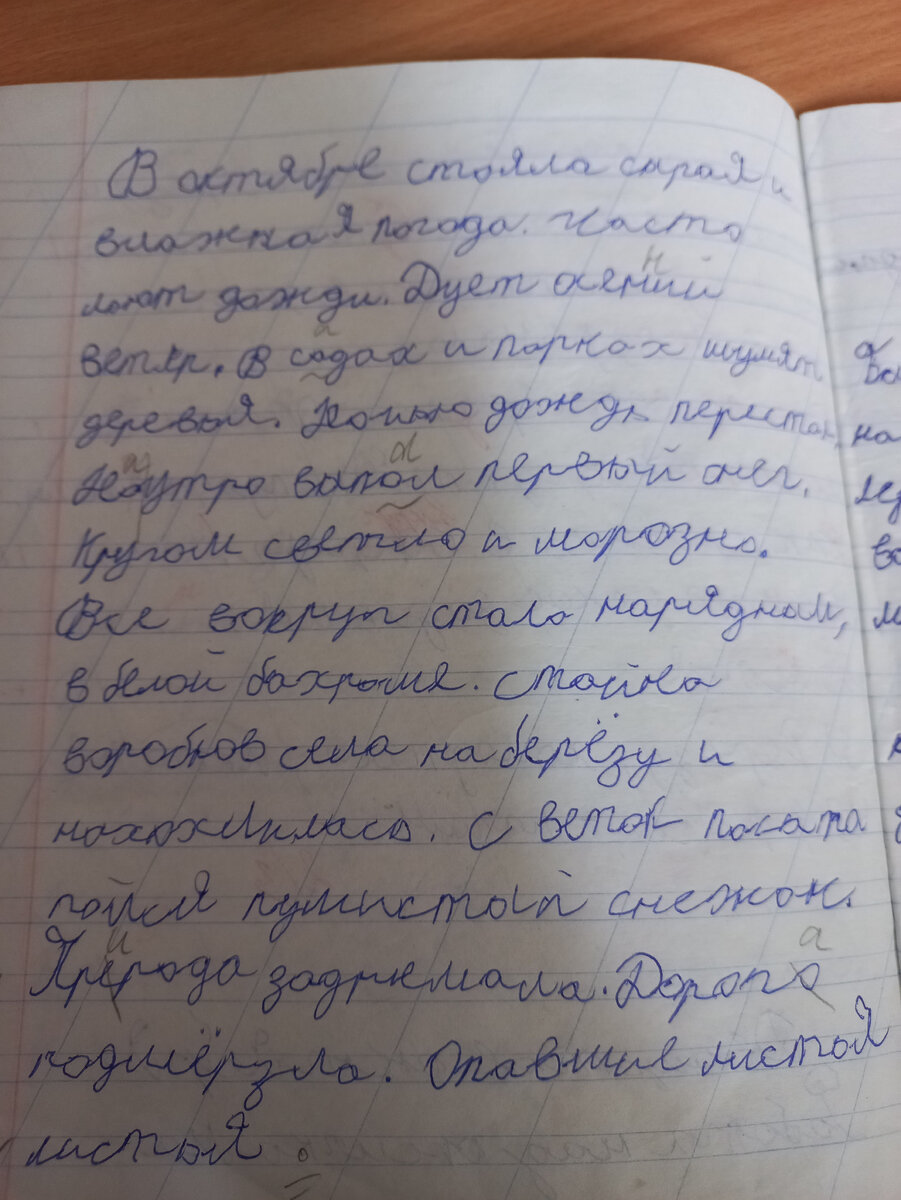 Да, я могу догадаться, что за буква. Но, зачем мне эти игры в бабку-угадку?/фото тетради моей ученицы. Пришла ко мне в этом году/