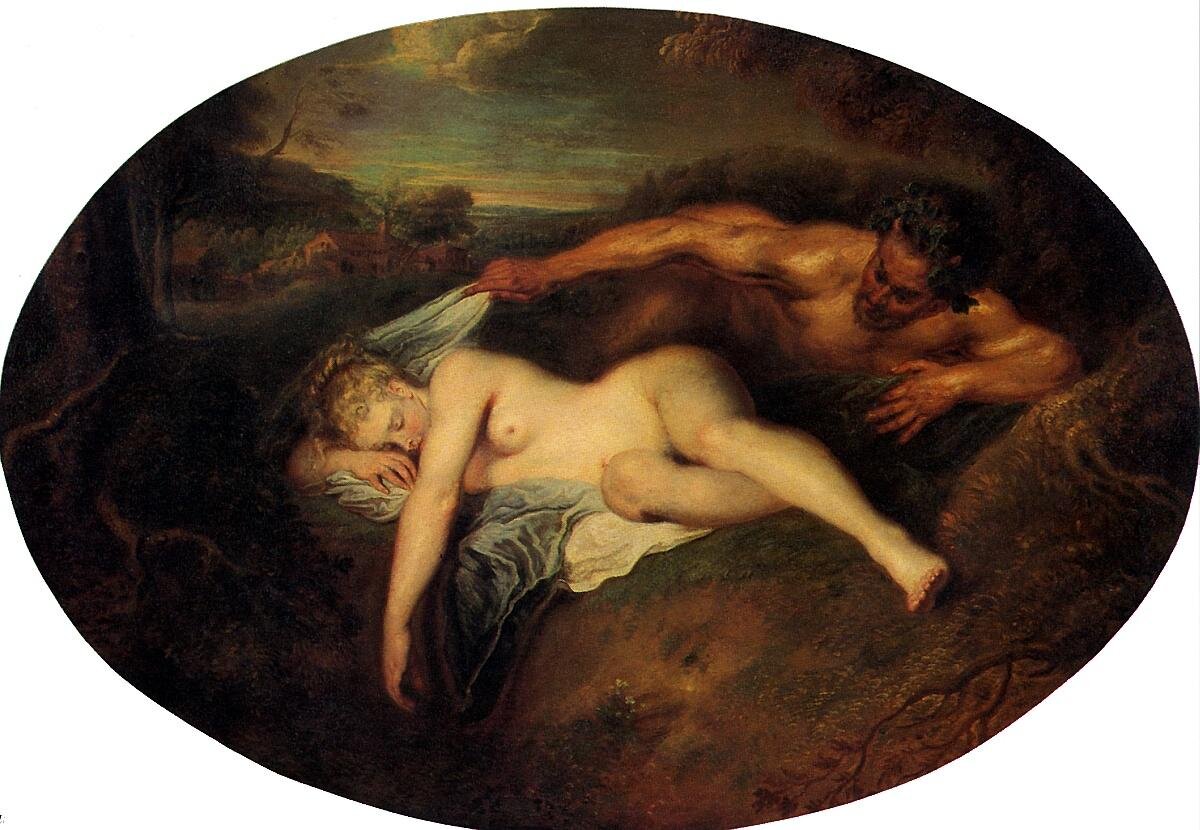 "Юпитер и Антиопа" Жан Антуан Ватто 1714-1719 гг.