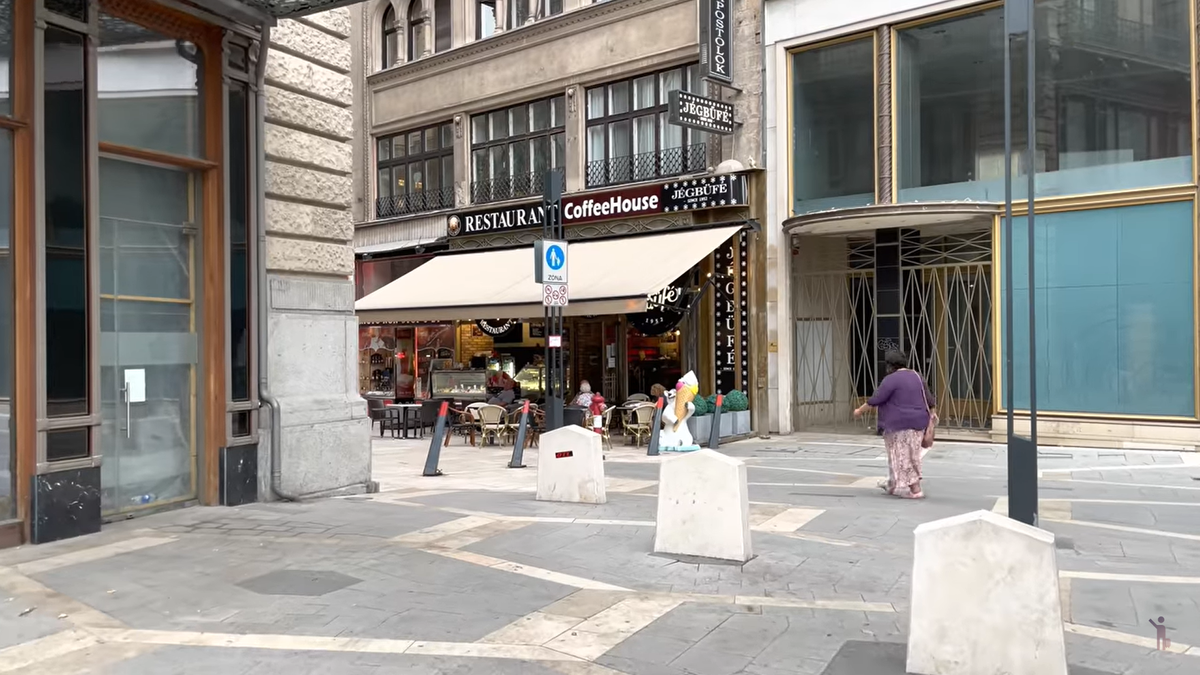 Спокойные улицы Будапешта.