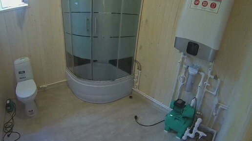 Красивый санузел на даче! Пробурена скважина, насосная станция, душевая ...