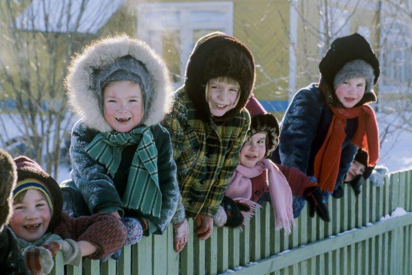 Детские варежки, овчина