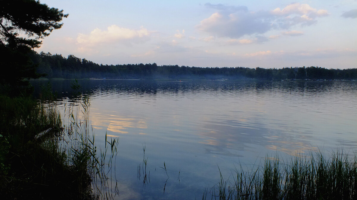 Озеро Белое на закате