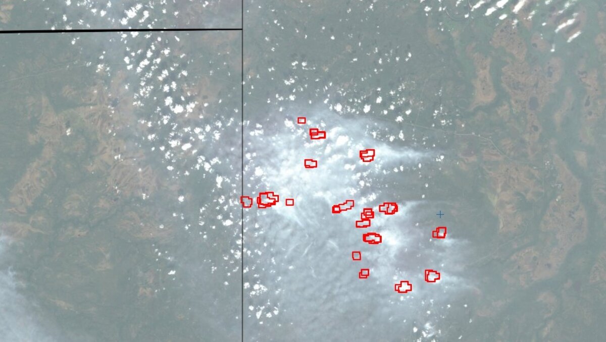 Космическая карта пожаров