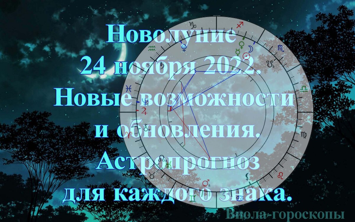 Новолуние в ноябре 2023 число