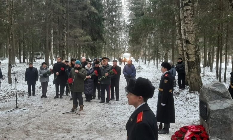 Открытие Памятного знака в парке Сильвия, Гатчина 