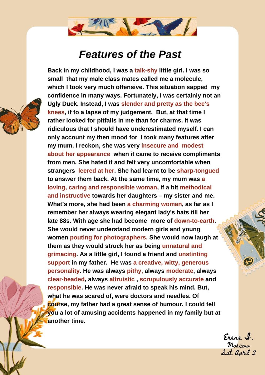 This piece of flash fiction was written in April 2022 by me (Erene I) 