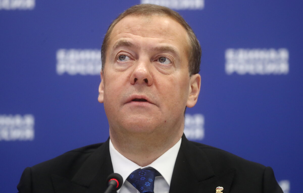    Заместитель председателя Совета безопасности РФ Дмитрий Медведев  Станислав Красильников/ТАСС