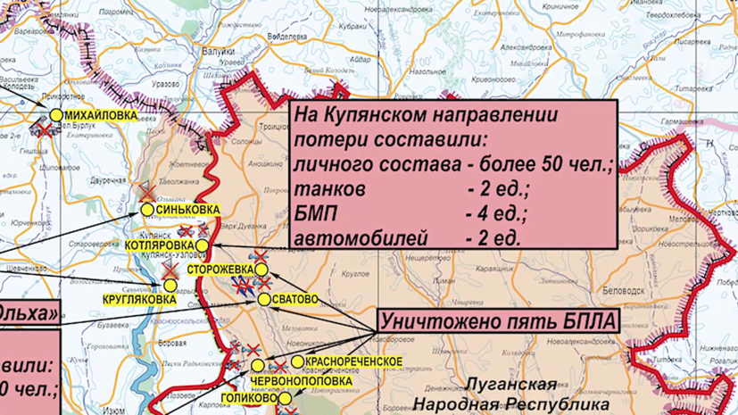 Купянское направление карта