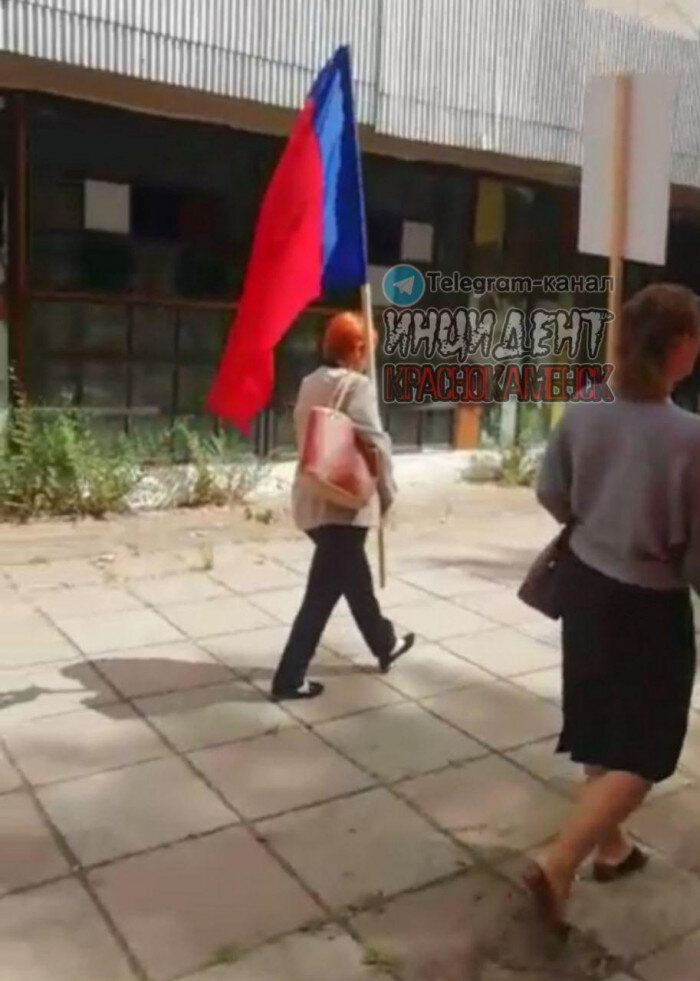 Митинг продлился недолго. Фото: «Инцидент Краснокаменск»  