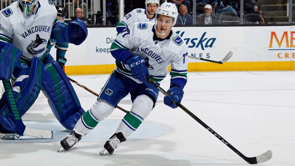 Николай Голдобин в форме "Ванкувер Кэнакс". Источник: NHL.com