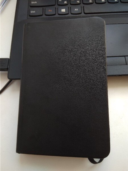 Свои мысли я писал в эту книжечку.