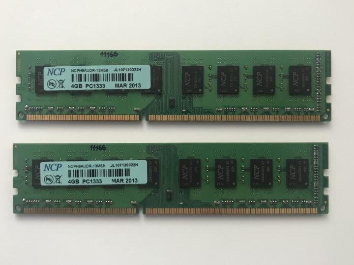 NCP DDR3 1333 DIMM 2Gb х2