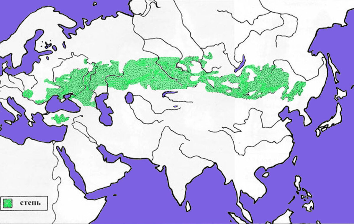 Карта Великой степи Евразии