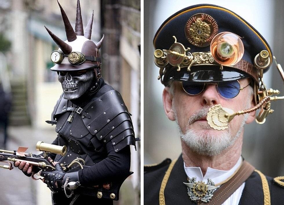 Цепные псы какого-то кровавого режима в суровом мире стимпанка.