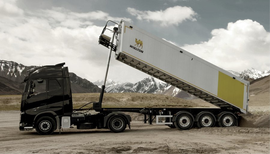 Самосвальные полуприцепы Wielton улучшили безопасность 