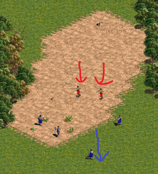 Вы отступаете 1 юнитом которого атакуют ,лучники  тупые и пойдут за ним не атакуя других