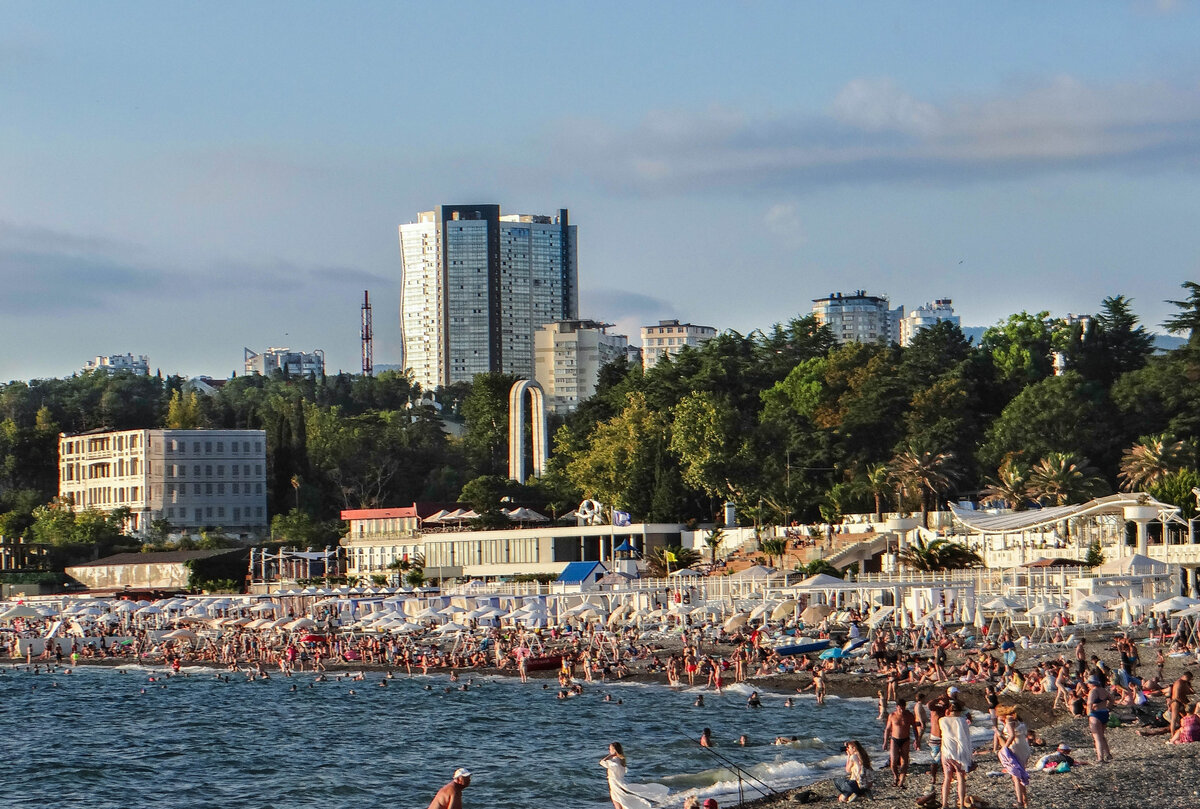 Пляжи центра сочи