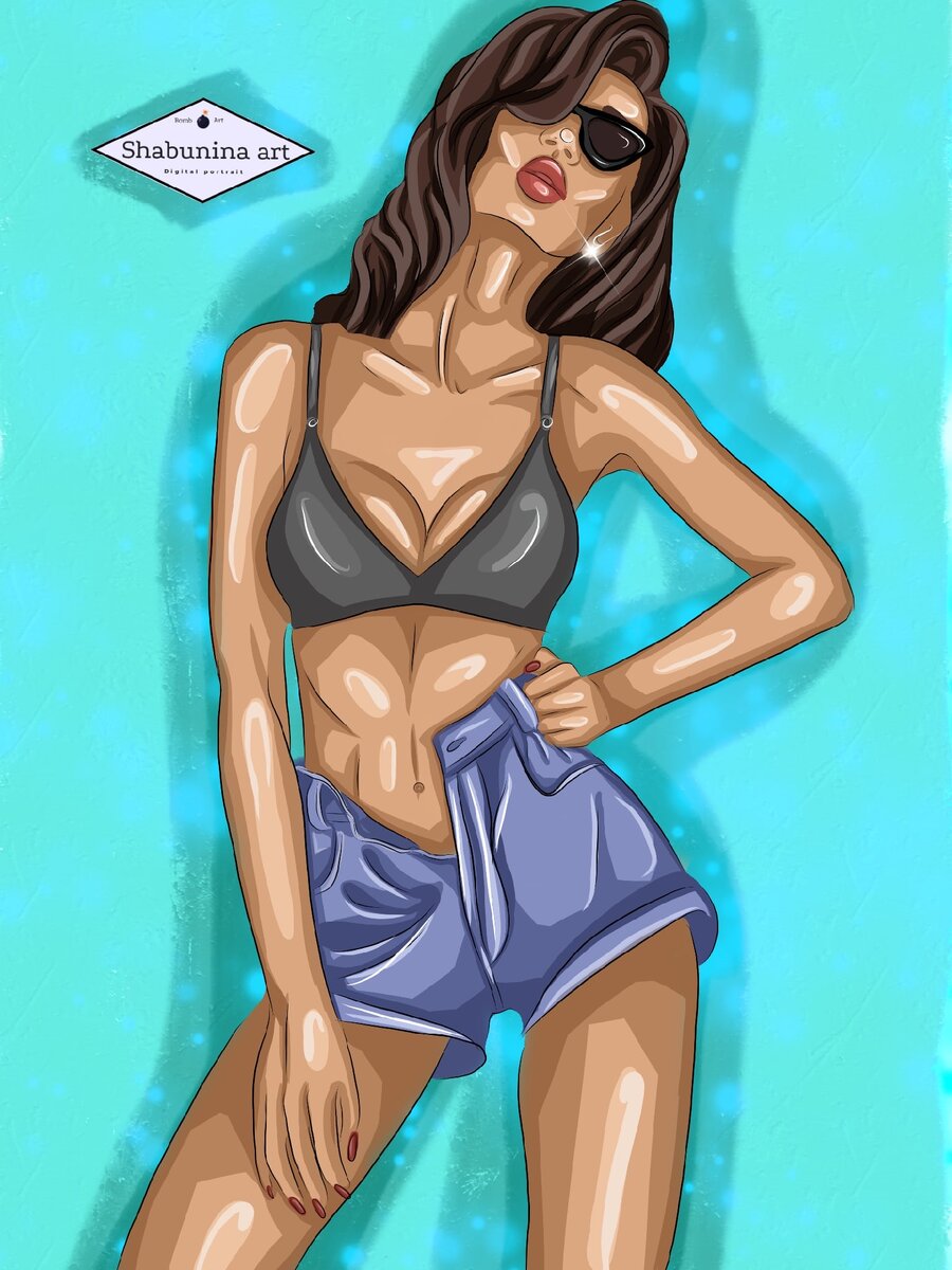 Так же я рисую в стиле FLAT 