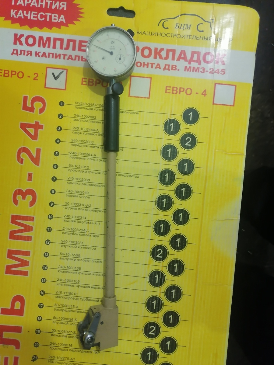 Нутромер. 