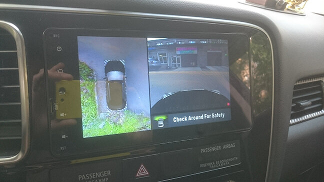 Установка системы кругового обзора на MITSUBISHI OUTLANDER 