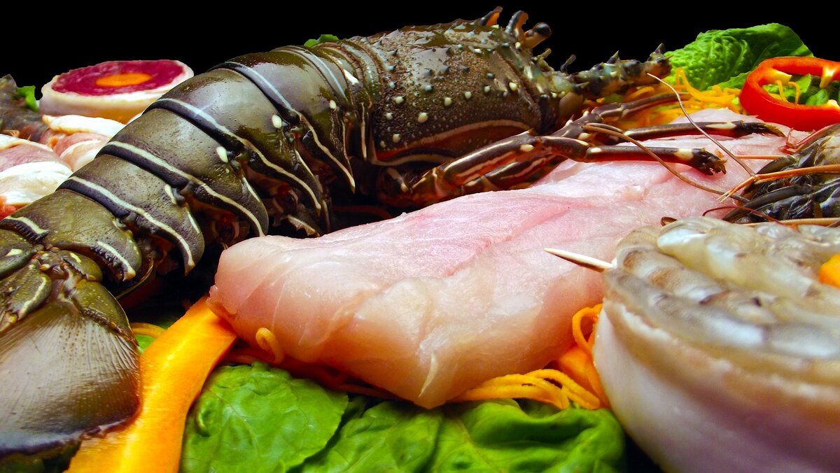 морепродукты богаты селеном, особенно омары