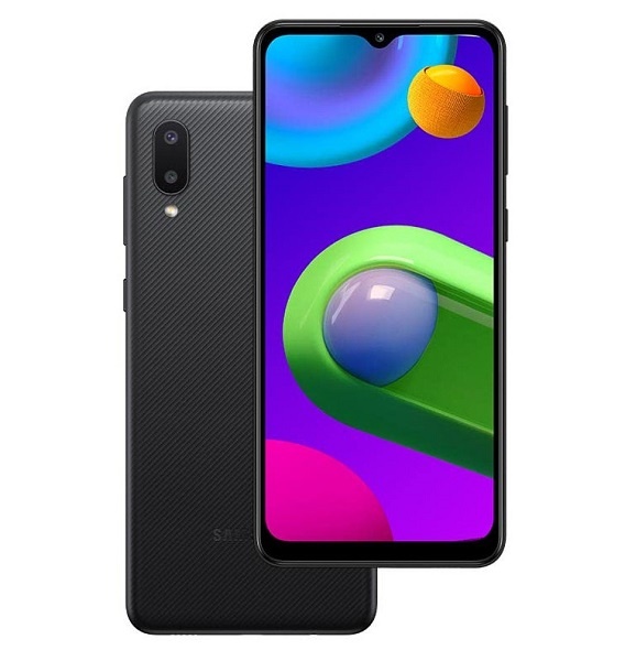 V-образный вырез под фронтальную камеру и двойная основная камера Samsung Galaxy M02 