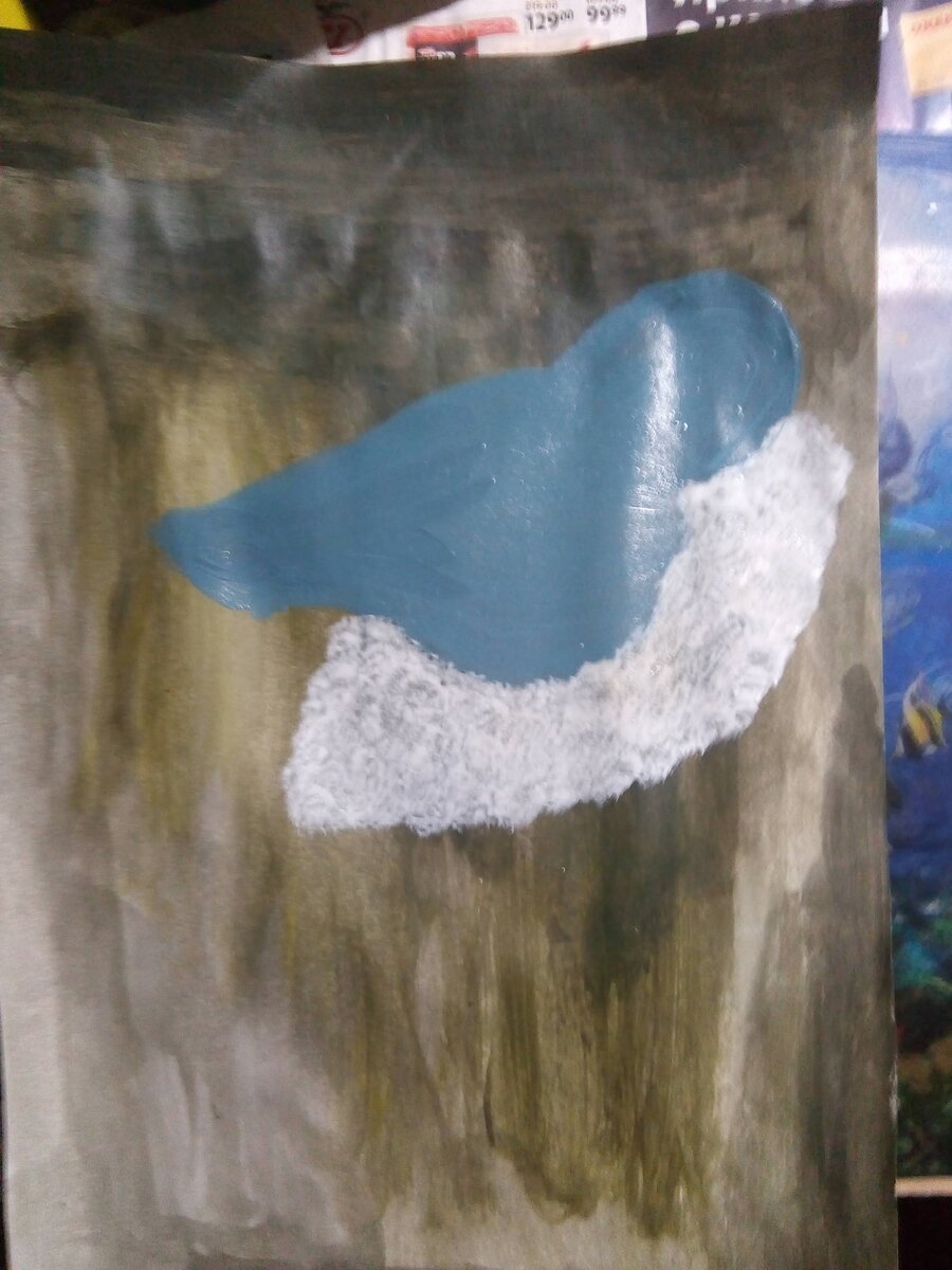 Добавляем воротник, чтобы он был пушистым немного "распушаем" кисточку 