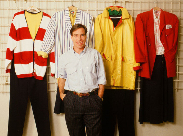 Томми Хилфигер в своей студии, Нью-Йорк, 1987 год. Источник: marieclaire.ru