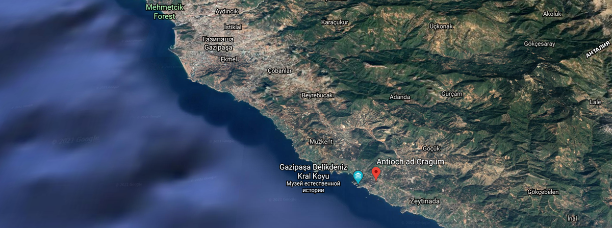 Скрин с Google earth