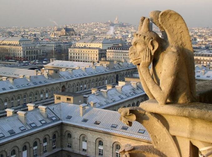 Смотреть на горгулий сейчас уже не пускают